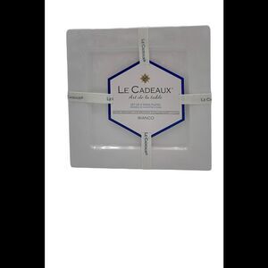 Le Cadeaux Bianco 7" Tapas Plates -Set of 4